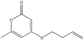 6-Methyl-4-(3-butenyloxy)-2-pyrone Struktur