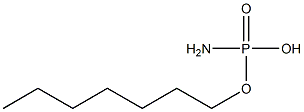 Amidophosphoric acid hydrogen heptyl ester Struktur