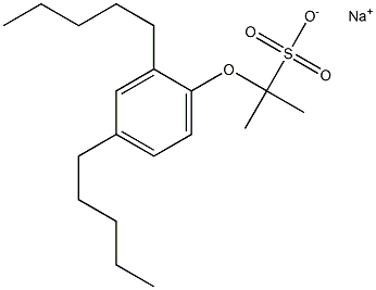 2-(2,4-Dipentylphenoxy)propane-2-sulfonic acid sodium salt Struktur