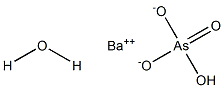 Barium hydrogen arsenate monohydrate Struktur