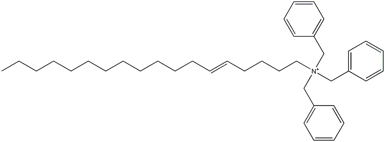 (5-Octadecenyl)tribenzylaminium Struktur