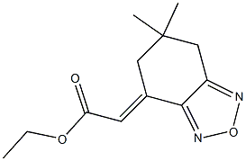 2-[(4E)-(6,6-Dimethyl-4,5,6,7-tetrahydrobenzofurazan)-4-ylidene]acetic acid ethyl ester Struktur