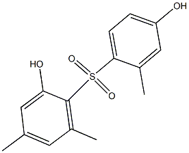 2,4'-Dihydroxy-2',4,6-trimethyl[sulfonylbisbenzene] Struktur