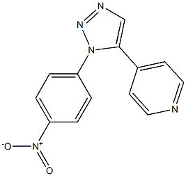 1-(4-Nitrophenyl)-5-(4-pyridyl)-1H-1,2,3-triazole Struktur