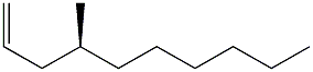 [S,(-)]-4-Methyl-1-decene Struktur