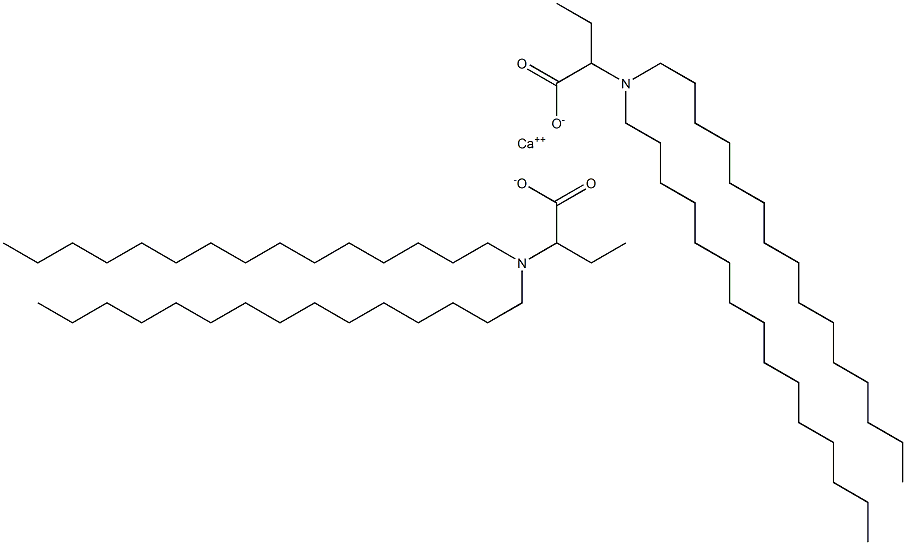 Bis[2-(dipentadecylamino)butyric acid]calcium salt Struktur