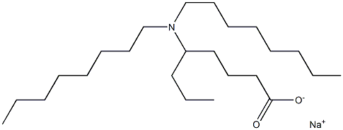 5-(Dioctylamino)octanoic acid sodium salt Struktur