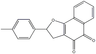 2-(4-Methylphenyl)-2,3-dihydronaphtho[1,2-b]furan-4,5-dione Struktur