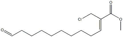 (Z)-2-Chloromethyl-11-formyl-2-undecenoic acid methyl ester Struktur