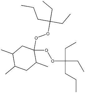 2,4,5-Trimethyl-1,1-bis(1,1-diethylbutylperoxy)cyclohexane Struktur