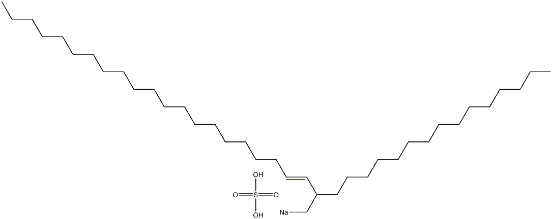 Sulfuric acid 2-pentadecyl-3-tricosenyl=sodium ester salt Struktur