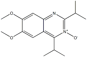 6,7-Dimethoxy-2,4-diisopropylquinazoline 3-oxide Struktur