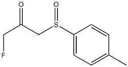 1-[(4-Methylphenyl)sulfinyl]-3-fluoropropane-2-one Struktur