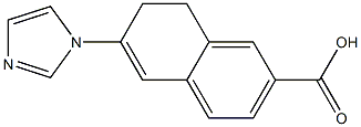 7,8-Dihydro-6-(1H-imidazol-1-yl)naphthalene-2-carboxylic acid Struktur