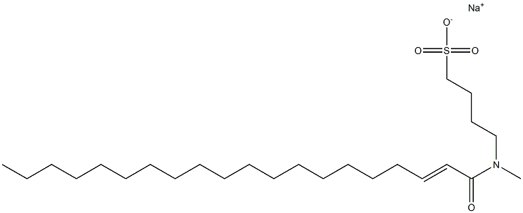 4-[N-(2-Icosenoyl)-N-methylamino]-1-butanesulfonic acid sodium salt Struktur