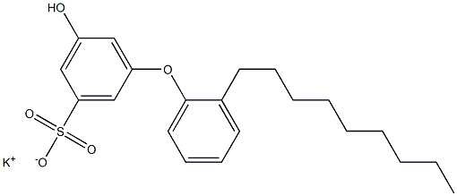 5-Hydroxy-2'-nonyl[oxybisbenzene]-3-sulfonic acid potassium salt Struktur