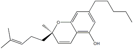 (R)-2-Methyl-2-(4-methyl-3-pentenyl)-7-pentyl-2H-1-benzopyran-5-ol Struktur