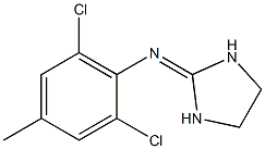 N-(2,6-Dichloro-4-methylphenyl)imidazolidine-2-imine Struktur