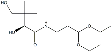 [S,(-)]-N-(3,3-Diethoxypropyl)-2,4-dihydroxy-3,3-dimethylbutyramide Struktur