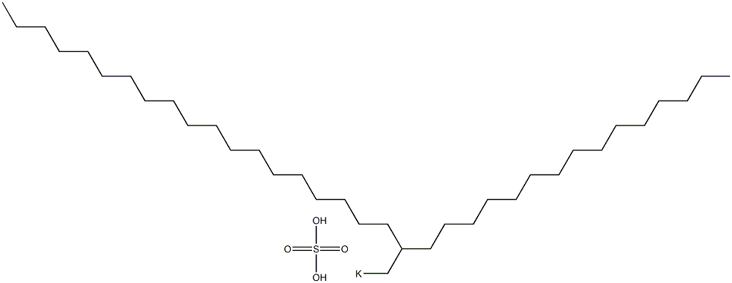 Sulfuric acid 2-pentadecylhenicosyl=potassium salt Struktur