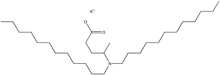 4-(Didodecylamino)valeric acid potassium salt Struktur