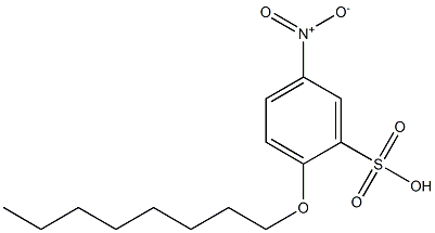 5-Nitro-2-octyloxybenzenesulfonic acid Struktur