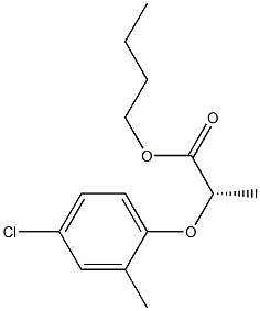 (S)-2-(4-Chloro-2-methylphenoxy)propanoic acid butyl ester Struktur