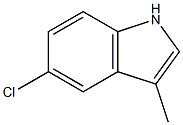 3-Methyl-5-chloro-1H-indole Struktur