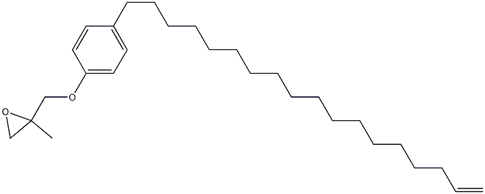 4-(17-Octadecenyl)phenyl 2-methylglycidyl ether Struktur