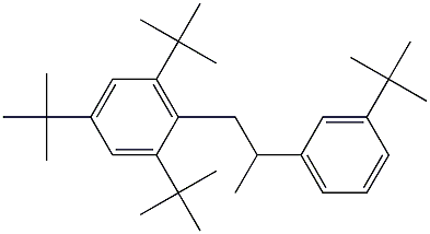 1-(2,4,6-Tri-tert-butylphenyl)-2-(3-tert-butylphenyl)propane Struktur