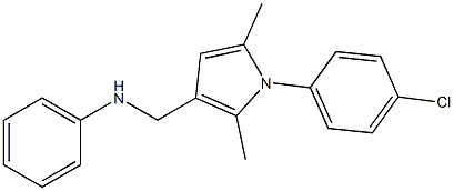 N-Phenyl-1-(4-chlorophenyl)-2,5-dimethyl-1H-pyrrole-3-methanamine Struktur