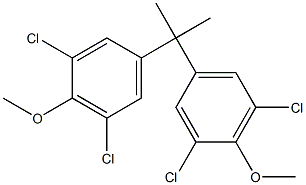 4,4'-(Isopropylidene)bis(1-methoxy-2,6-dichlorobenzene) Struktur