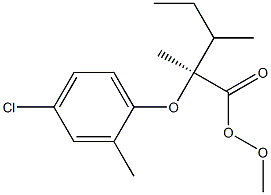 (S)-2-(4-Chloro-2-methylphenoxy)propionic acid 2-butoxyethyl ester Struktur