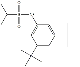 N-(3,5-Di-tert-butylphenyl)-N-(isopropylsulfonyl)aminyl radical Struktur