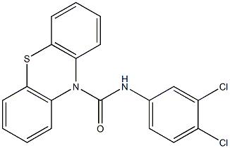 N-(3,4-Dichlorophenyl)-10H-phenothiazine-10-carboxamide Struktur