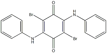 2,5-Dianilino-3,6-dibromo-p-benzoquinone Struktur