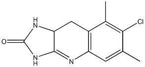 7-Chloro-6,8-dimethyl-9,9a-dihydro-1H-imidazo[4,5-b]quinolin-2(3H)-one Struktur