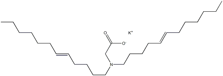 N,N-Di(5-dodecenyl)aminoacetic acid potassium salt Struktur