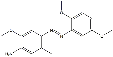 4-(2,5-Dimethoxyphenylazo)-2-methoxy-5-methylaniline Struktur