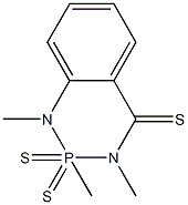 1,2-Dihydro-1,2,3-trimethyl-1,3,2-benzodiazaphosphorine-4(3H)-thione 2,2-disulfide Struktur