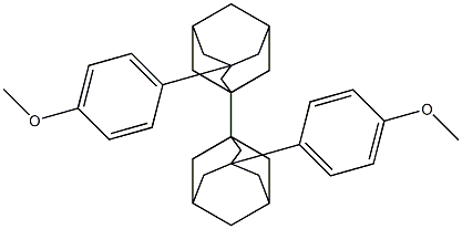 3,3'-Bis(4-methoxyphenyl)-1,1'-biadamantane Struktur