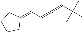 1-Cyclopentylidene-5,5-dimethyl-2,3-hexadiene Struktur