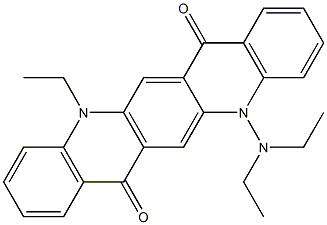 5-(Diethylamino)-12-ethyl-5,12-dihydroquino[2,3-b]acridine-7,14-dione Struktur