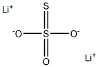 Thiosulfuric acid dilithium salt Struktur