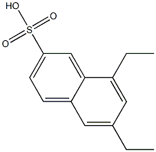 6,8-Diethyl-2-naphthalenesulfonic acid Struktur