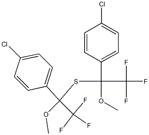 4-Chlorophenyl(2,2,2-trifluoro-1-methoxyethyl) sulfide Struktur