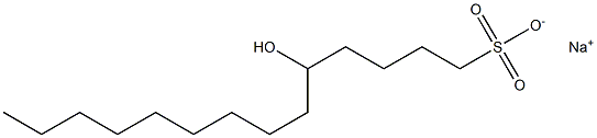 5-Hydroxytetradecane-1-sulfonic acid sodium salt Struktur