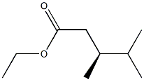 [S,(-)]-3,4-Dimethylvaleric acid ethyl ester Struktur