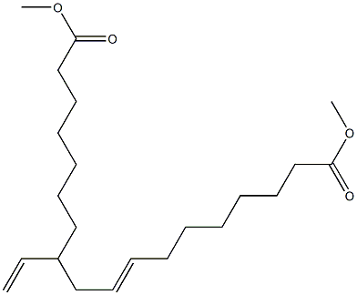 (8E)-11-Ethenyl-8-octadecenedioic acid dimethyl ester Struktur