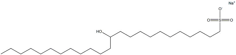 12-Hydroxytetracosane-1-sulfonic acid sodium salt Struktur